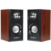 USB Wired Wood Speakers Bass Stereo Subwoofer Sound Box 3.5mm AUX Input USB Power Computer Speakers For Desktop PC Smart Phone