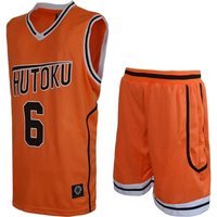 Anime Kuroko Basketball Basuke Cosplay Shutoku School Uniforms Midorima Shintaro 6 Jersey Set Sportswear T-shirt Shorts Costume