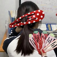 Super Large Wave Point Strawberry Hair Clip Funny 3D Printed Curtain Clip Novel Hair Clip Photography Prop Home Decoration Clip