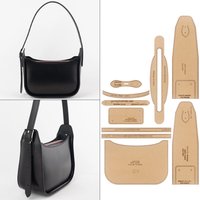 1set DIY leather sewing templates with hole- kraft paper pattern mold, used for DIY making fashion leather shoulder bag& handbag