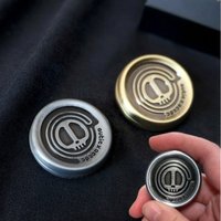 Devil Style Milk Cap Metal EDC Fidget Toy Magnetic Haptic Coin Stress Relief Sensory Smooth Click Plaything For Relax Gift