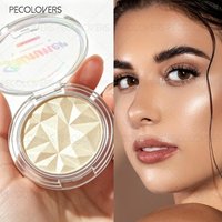 Face Highlight Palette, White Silver and Champagne, Brightening Face Highlight, Waterproof and Long-lasting, Facial Cosmetics