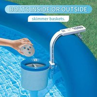 Zinc Anode Skimmer Weight Equipment Accessories Block Filtration Protection Pump System Cleaning For Outdoor Indoor Swimming