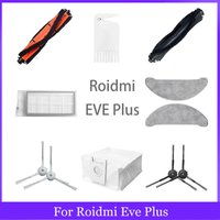 For Xiaomi Roidmi EVE Plus Robotic Vacuum Cleaner Main Brush Mop Cloth Hepa Filter Side Brush Dust Bag Spare Parts Replacement