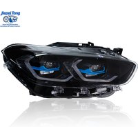 for 2015-2018 BMW 1 Series F20 modified M4 LED laser assembly, dual- spoon headlight in gold color