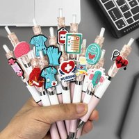 6/10Pcs Retractable Gel Pens, Great for Medical Record Writing, Ideal as Nurses Day Present