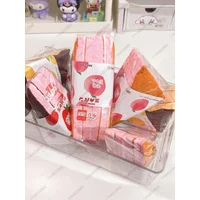 Fruit Sandwich Slow Rising Squishy Toy Strawberry Sandwich Fidget Toys for Stress Relief ASMR Sensory Toys for Kids and Adults