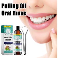 Gingival Repair Drops Coconut Mint Pulling Oil Mouthwash Relieves Toothache Remove Odor Fresh Breath Whiten Tool Mouth Care 30ml