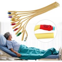 Silicone Coated Sterilized Urethral Catheter Male/Women/Children Urinary Catheter 1pcs 2/3 Chamber Latex Catheter