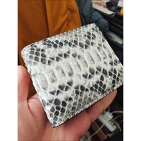 New Fashion Business Men's Wallets Python Skin Genuine Leather Short Wallet Men Male Cash Purses Clutch Boy Casual Wallets