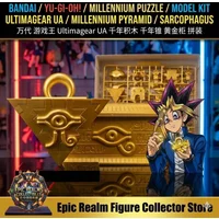 100% Original Bandai Yu-Gi-Oh Modellbausatz Echtes Ultimagear Millennium Puzzle Gold Sarcophagus Anime Actionfigur Sammlermodell