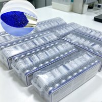 Blue Copper Peptide GHK-Cu Lyophilized Powder Repair Barriers Shrink Pores Moisturizing Brightening Improve Elasticity Serum Kit