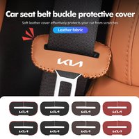 Leather Car Seat Belt Buckle Cover Anti-Scratch Protective Clip for Kia Sportage Ceed Picanto Rio ProCeed Niro 5 3 4 K7 K5 K8 39