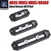 Quick Release NATO Rail INNOREL Universal Low-Profile Lightweight Rail with 1/4" Screws and Safety Pins Aluminum Alloy Mini Rail