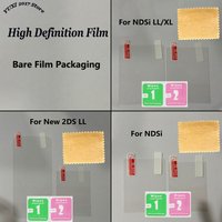 1/2/5 Sets HD Clear Anti-Scratch Top & Bottom Screen Protector For NDSi / NDSi XL LL / New 2DS LL - Bare Film Without Packaging