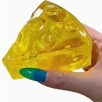 Maltose Cheese Squishy Stress Relief Fidget Toys Anxiety & ADHD Soft Slow Rising Squeeze Sensory Ice Cube Gifts For Adults Kids