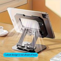 360 Rotating Tablet Stand Metal Desktop Holder Foldable Adjustable Tablet Support for iPad Pro Air Samsung Xiaomi Phone Stand
