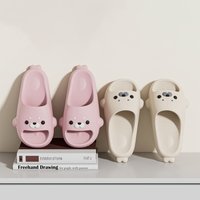 Cute Seal Slippers Women Men Summer Soft Sole Non Slip Bathroom Slides Cartoon Indoor Home Sandals Casual House soft beach Shoes