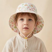 Children's Fisherman Hat - Lightweight, Cute Cartoon Baby Brimmed Hat for Outdoor Wind Protection - Boys' and Girls' Sunscreen