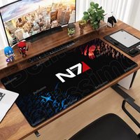 Mouse Pads Large Gaming Mass Effect N7 Gamer Computer Office Accessory Mouse Mat XXL Carpet Keyboard Desk Pad Laptop Mausepad
