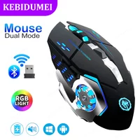 Bluetooth 5.2 Mouse RGB Gaming Mouse 2.4G Wireless Mouse Rechargeable Silent Mouse 3600 DPI Mouse Mice for Macbook Laptop Tablet