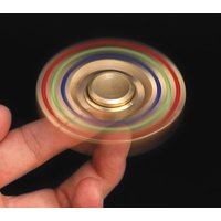 Brass Metal Fidget Spinner 6 Arm EDC Decompression Fingertip Gyro Antistress Toys For Kids Adults Juguetes Antiestrés