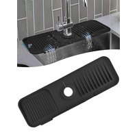 Leeseph Kitchen Silicone Sink Faucet Mat Splash Guard for Sink Faucet Absorbent Sink Protectors Mat Kitchen Sink Gadgets
