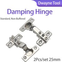 Damper Hinges 2Pcs/Set 25mm, Full/Half Overlay for Kitchen Cabinet Cupboard Door
