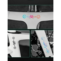 AliExpress NONE 2D Flat Motorcycle Stickers, 2D Flat Helmet Stickers, Bicycle Stickers, Road Bike Smiley Face Stickers, Bicycle Decorative Stickers, Suitable for Motorcycle and Car Stickers