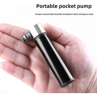 Bicycle Aluminum Alloy Mini Pump Portable American and French Mouth Universal Mountain Road Bike Basketball Handheld Air Pump