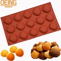 Food Grade Madeleine Cake Mold Shell Shaped Silicone Baking Cookie Biscuit Mold DIY Bakeware Pan Mould Kitchen Accessories
