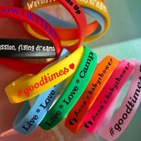 Personalized Rubber Wristbands Custom Text Name Message Silicone Bracelets For Fundraisers Sports Teams Charity Events Wholesale