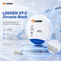 Lodden HT-C Zirconia Block Preshaded Dental Zirconium Discs VITA16 Colors Thickness 10-25mm for Dental Lab 98mm Cad Cam System