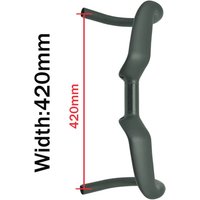 AliExpress NONE Carbon Fiber Gravel Bike Handlebar 31.8mm Rise 30mm Drop Internal Cable 380/400/420mm Racing Bike Bars for Cycling