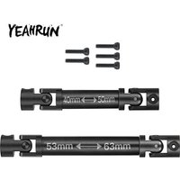 YEAHRUN Hardened Steel Drive Shaft CVD Joint for for Axial SCX24 Chevrolet Wrangler Bronco 1/24 RC Crawler Car Truck Model Parts