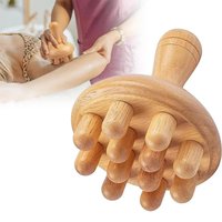 Wooden Mushroom Massager Manual Massage Tool, Wood Mushroom Massage Tools Muscle Tension Local Fat Gua Sha for Full Body Use