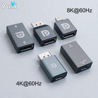 YuXi 4K 8K Displayport To Mini Displayport Adapter Mini DP to DP Cable Extender For Projector Notebook PC TV Monitor Converter
