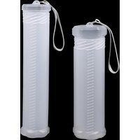 1pc Cylinder Shape Student Supplies Pencil Case Pen Holder PP Portable Adjustable Pen Organizer Transparent