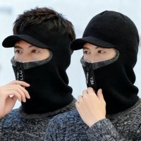 AliExpress MAZIAO Men's Winter Warm Fleece Winter Warm Beanie Hat Outdoor Neck Ear Integrated Hat Thickened Cycling Knitted Hat Scarf Windproof