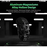 ATK FIERCE X Gaming Mouse 8K Polling Rate PAW3950 Pro Sensor Aluminum Magnesium Alloy Ultralight Custom Mice PC E-sports Gifts