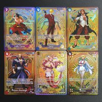 6Pcs Proxy 2025 One Piece Card EN Luffy-Tarou Shirahoshi Shanks STUSSY Sanji Super Rare Collectibles Card Single Anime Cards Toy