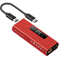 USB-C to AUX DAC Amp 3.5mm+4.4mm Hi-Res ES9028Q2M DSD256,For iPhone 15/16/17 Pro & Android