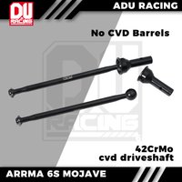 ADU RACING 42CrMo hard steel 6mm cvd driveshaft for ARRMA 6S KRATON OUTCAST TYPON LIMILTESS BIG ROCK FELONY