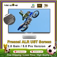 VisualMr Fresnel 5.0 Pro ALR UST Projection Screen Ambient Light Rejecting Fixed Frame Best for Ultra Short Throw Projector 4/8K