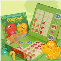 Children's Montessori Games Magnetic Dinosaur Arithmetic Book Math Addition Subtraction Decomposition Math Toys Educational Toys