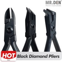 Ultra-hard Orthodontic Pliers Stand Black Diamond Series Mini Filament Cutting 45 Segree End Cutting Forceps Dental Instrument
