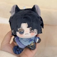 Cute Identity V Wolf Ear Mercenary Soft Plush Doll Bandage Face Outfit Game Merch Ornament for Horror Game Lover Holiday Present