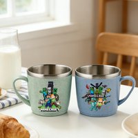 Game Theme man Stainless Steel Water Cup Minecrafted printed Water Bottle coffee Milk Cups male Heat-resistant Drinking Bottle