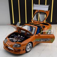 1:24 1995 Supra A80 MK4 Legierung Film-Sportwagen-Modell Druckguss Metall Klassische Rennstrecken-Fahrzeuge Automodell mit Sound und Licht Kindergeschenk