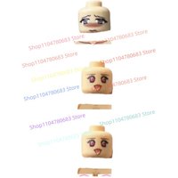 MOC Building Blocks Sexy Cute Girl Minifigure, Assembled Model Ornament Anime Cartoon Collectible Action Figure Toy Holiday Gift